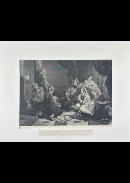 THE SCRIBES READING THE CHRONICLE TO AHASUERUS