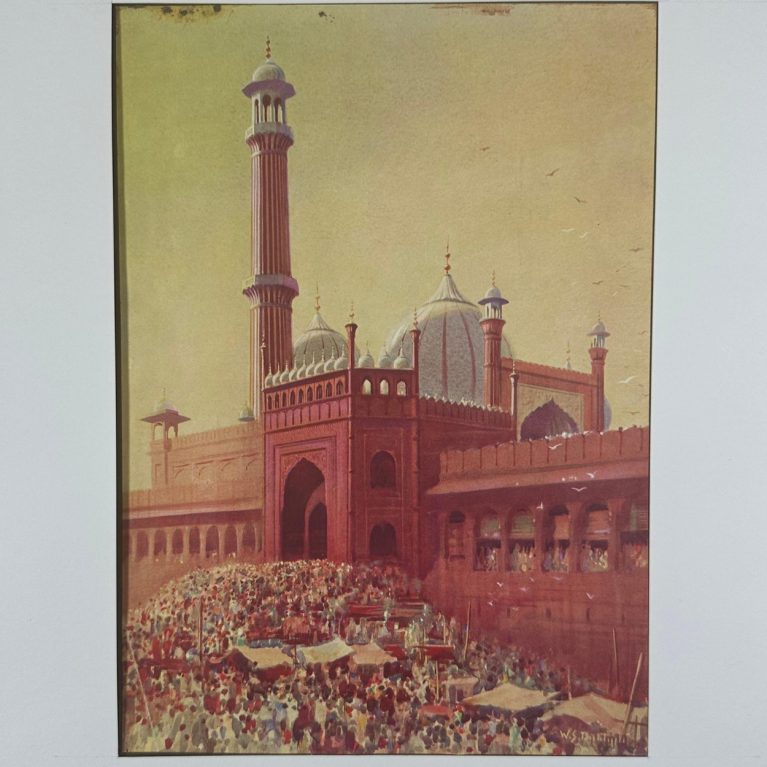 JAMA MASJID C.1940 (VINTAGE OLEOGRAPHS PRINT)