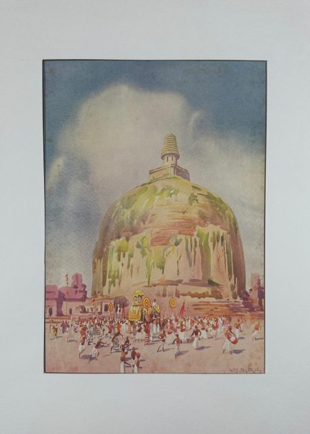 STUPA PROCESSION C.1940 (VINTAGE OLEOGRAPHS PRINT)