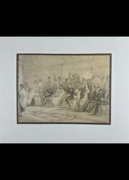 HISTORICAL MEETING BETWEEN BRITISH OFFICERS AND INDIAN NOBILITY