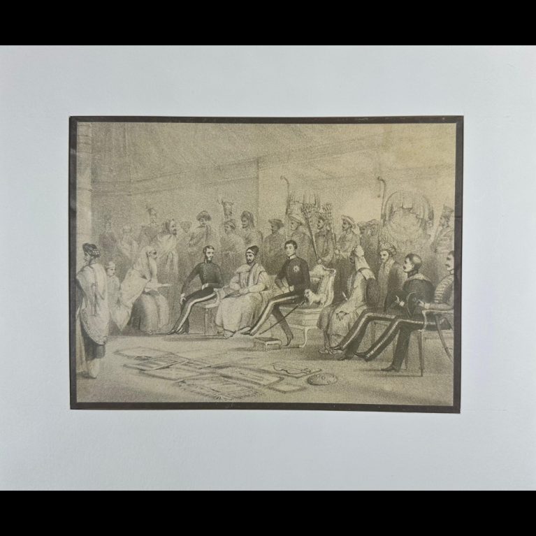 HISTORICAL MEETING BETWEEN BRITISH OFFICERS AND INDIAN NOBILITY