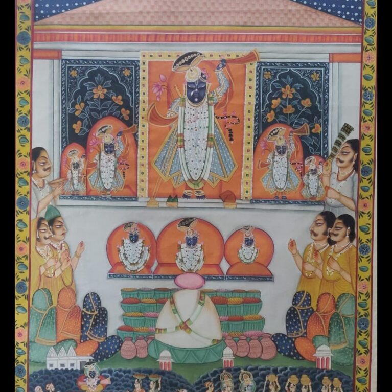 SHRINATHJI AND THE MOUNTAIN OF OFFERINGS