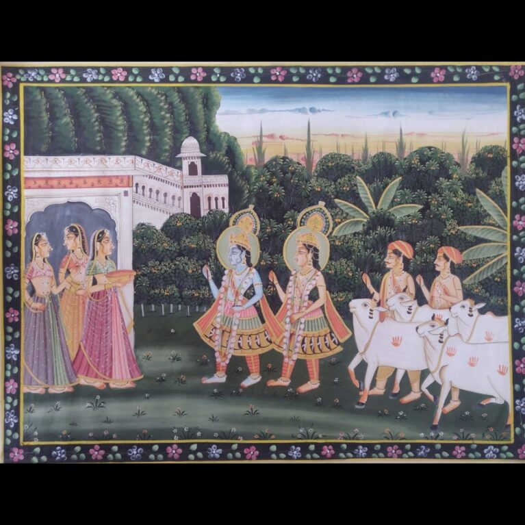 KRISHNA & BALARAMA'S RETURN TO VRINDAVAN