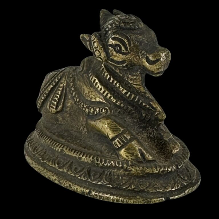 BRONZE NANDI FIGURINE