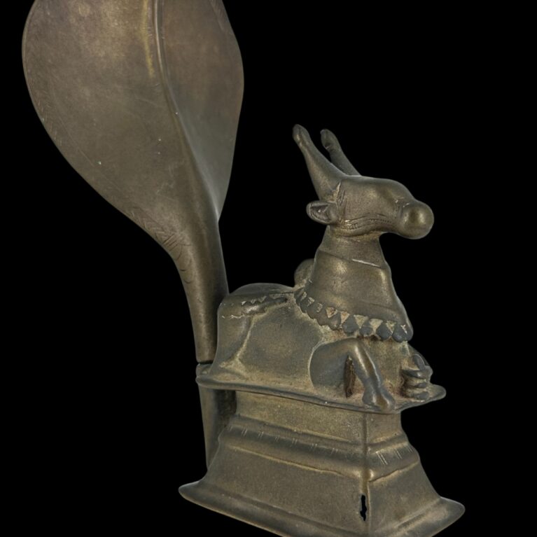 BRASS NANDI WITH RITUAL STANDARD