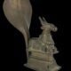 BRASS NANDI WITH RITUAL STANDARD
