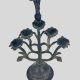 TREE MOTIF BRONZE OIL LAMP