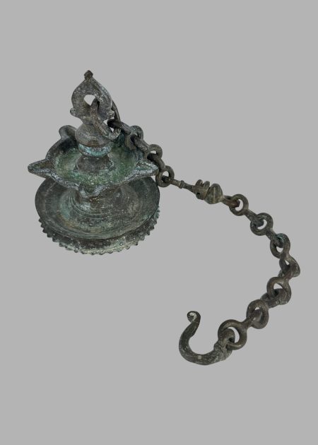 HANGING BRONZE OIL LAMP