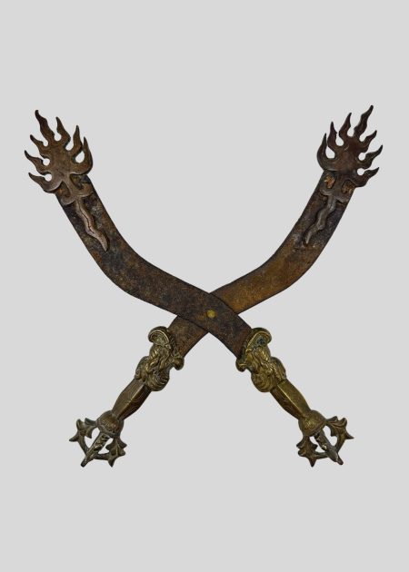 FLAMING RITUAL SWORD WITH VAJRA HILT