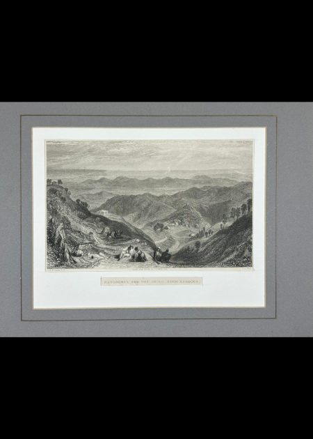 MUSSOOREE AND THE DHOON, FROM LANDOUR (HIMALAYA MOUNTAINS, INDIA)