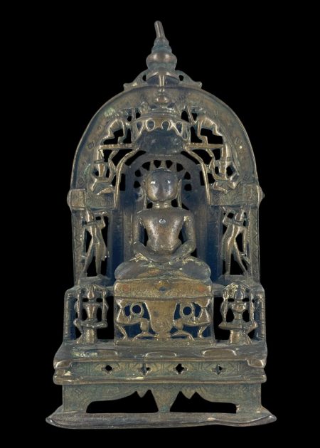 SEATED JINA UNDER PRABHAVALI