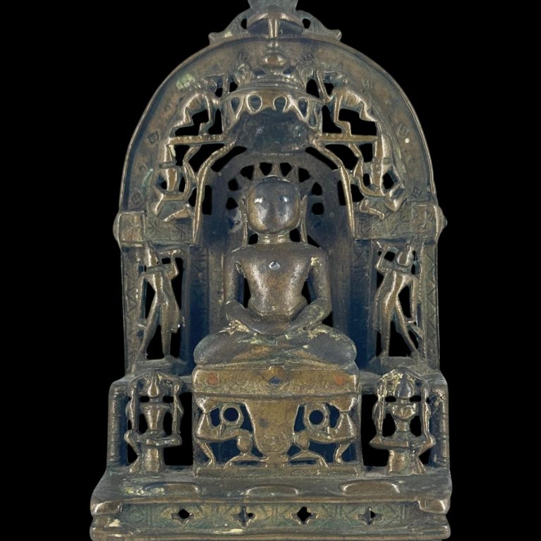 SEATED JINA UNDER PRABHAVALI