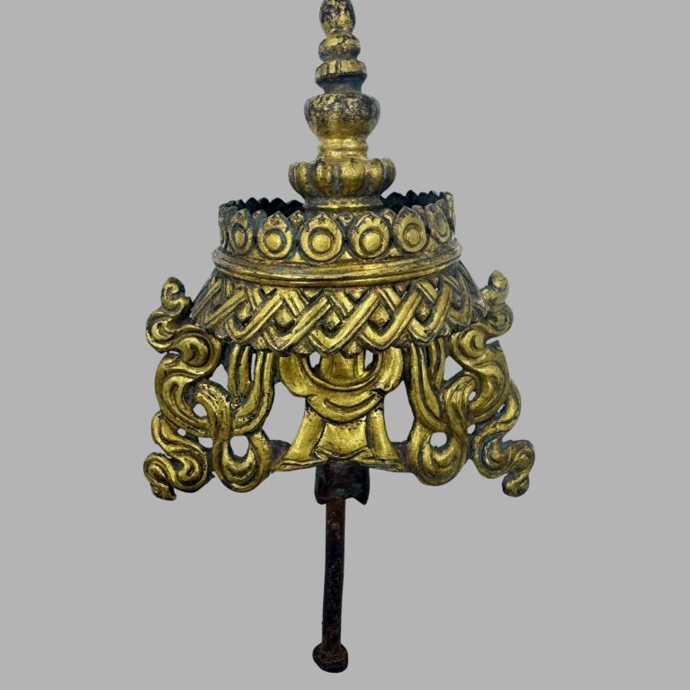 GILT BRONZE BUDDHA CROWN