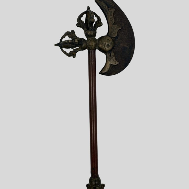 RITUAL AXE WITH ORNATE REPOUSSE