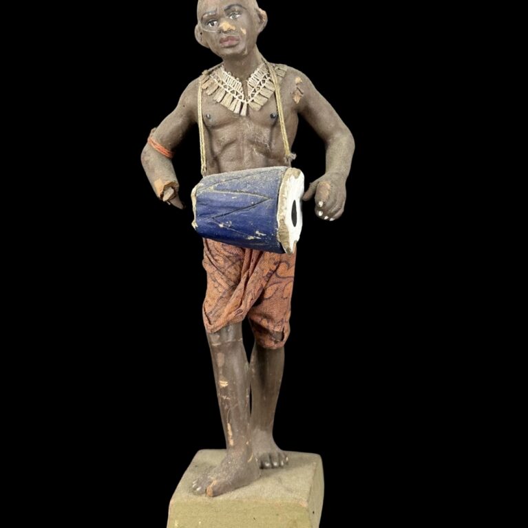 TRIBAL DRUMMER IN PERFORMANCE