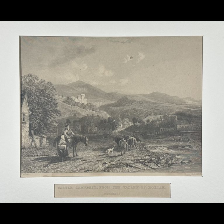 CASTLE CAMPBELL, FROM THE VALLEY OF DOLLAR (Perthshire)