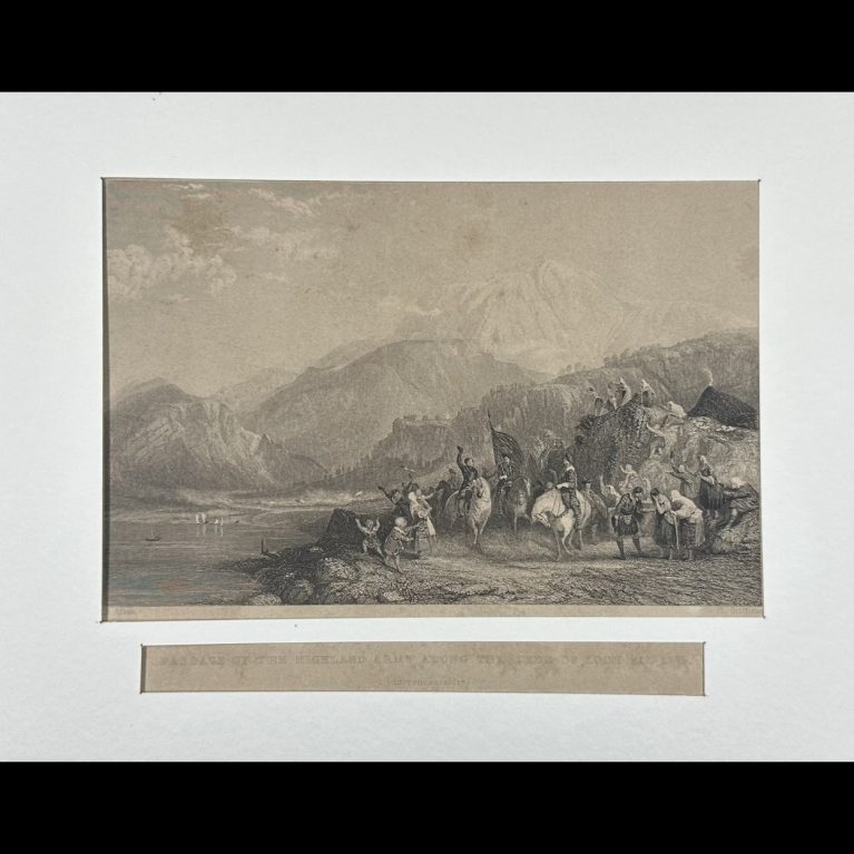 PASSAGE OF THE HIGHLAND ARMY ALONG THE SIDE OF LOCH EIL 1746 (Invernss shire)