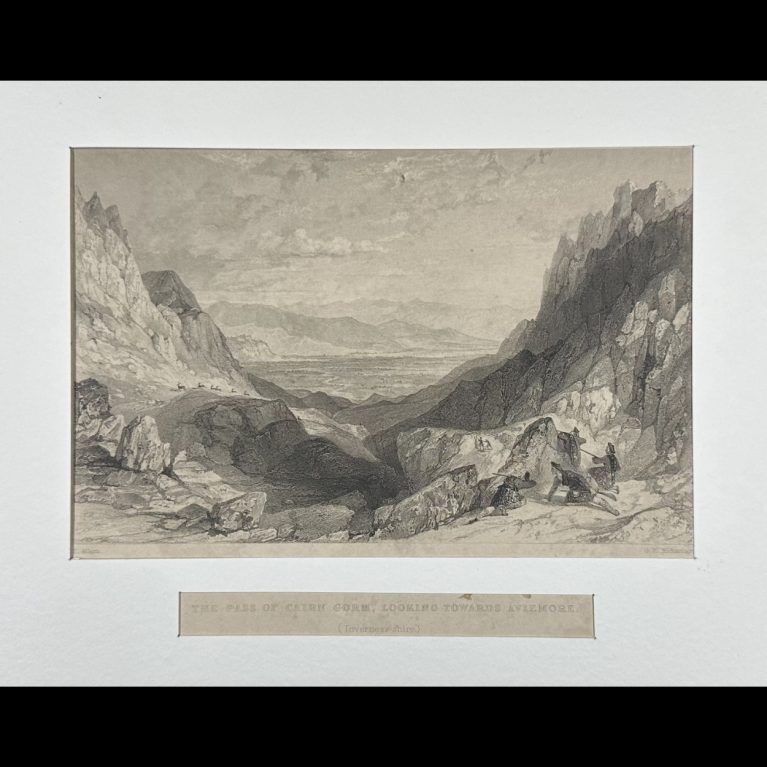 THE PASS OF CAIRN GROM, LOOKING TOWARDS AVIEMORE (Inverness-shire)