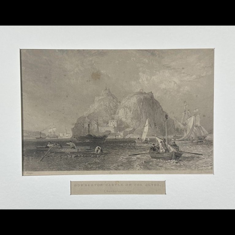 DUMBARTON CASTLE ON THE CLYDE (Dumbartonshire)
