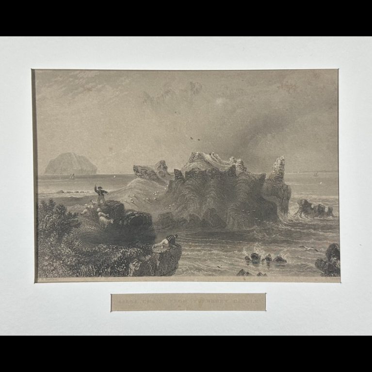 AILSA CRAIG FROM TURNBURY CASTLE (Berwickshire)