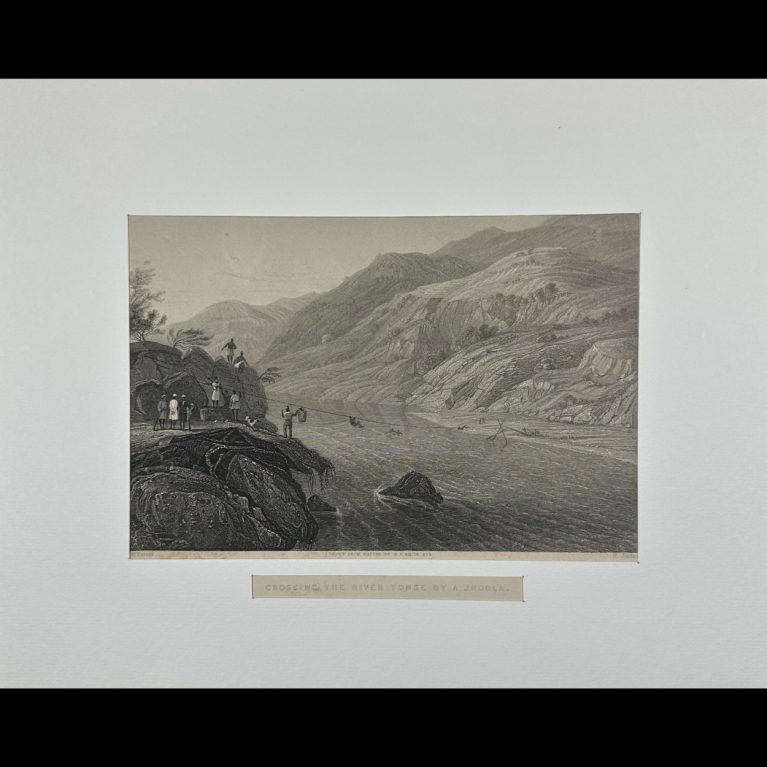 CROSSING THE RIVER TONSE BY A JHOOLA