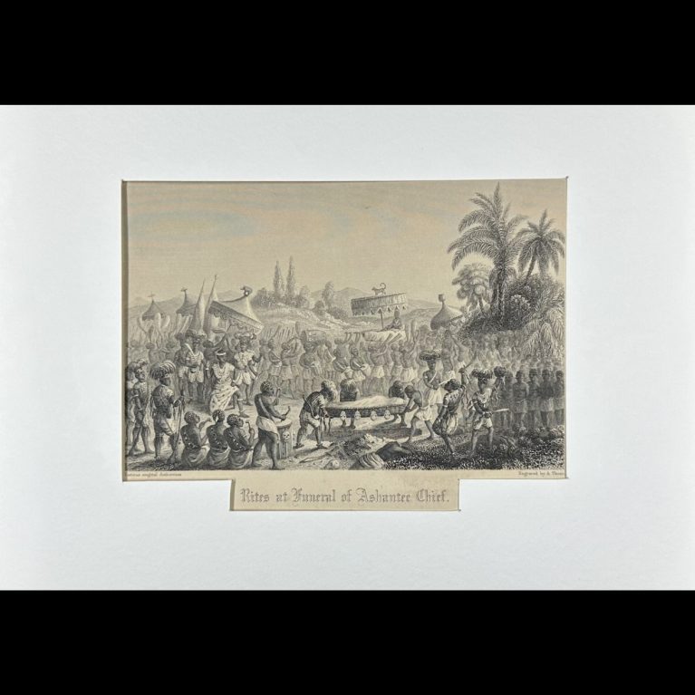 RITES AT FUNERAL OF ASHANTEE CHIEF
