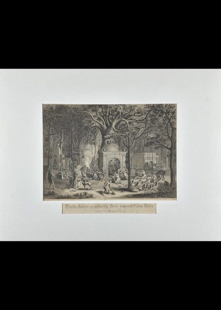 HINDU FAKIRS PRACTISING THEIR SUPERSTITIONS RITES