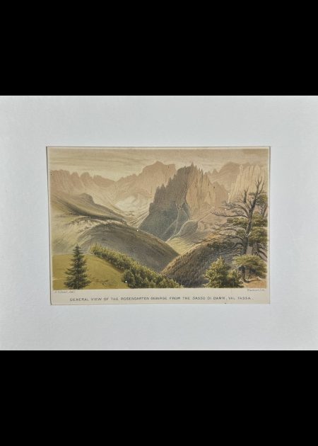 GENERAL VIEW OF THE ROSENGARTEN GROUP FROM THE SASSO DI DARN, VAL TASSA