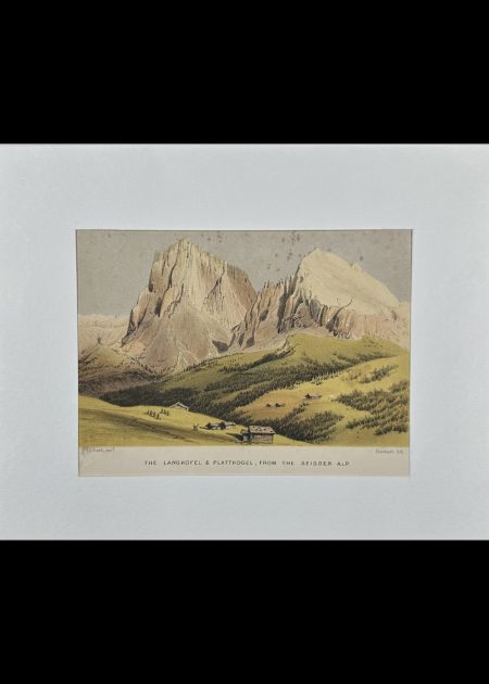 THE LANGKOFEL & PLATTKOFEL FROM THE SEISER ALP