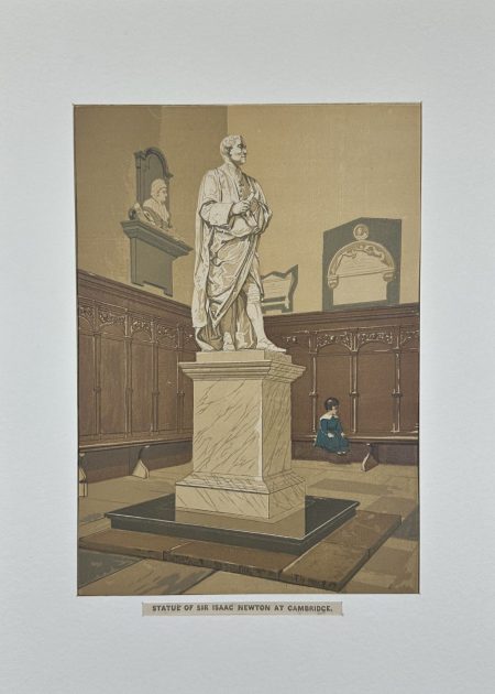 STATUE OF SIR ISAAC NEWTON AT CAMBRIDGE