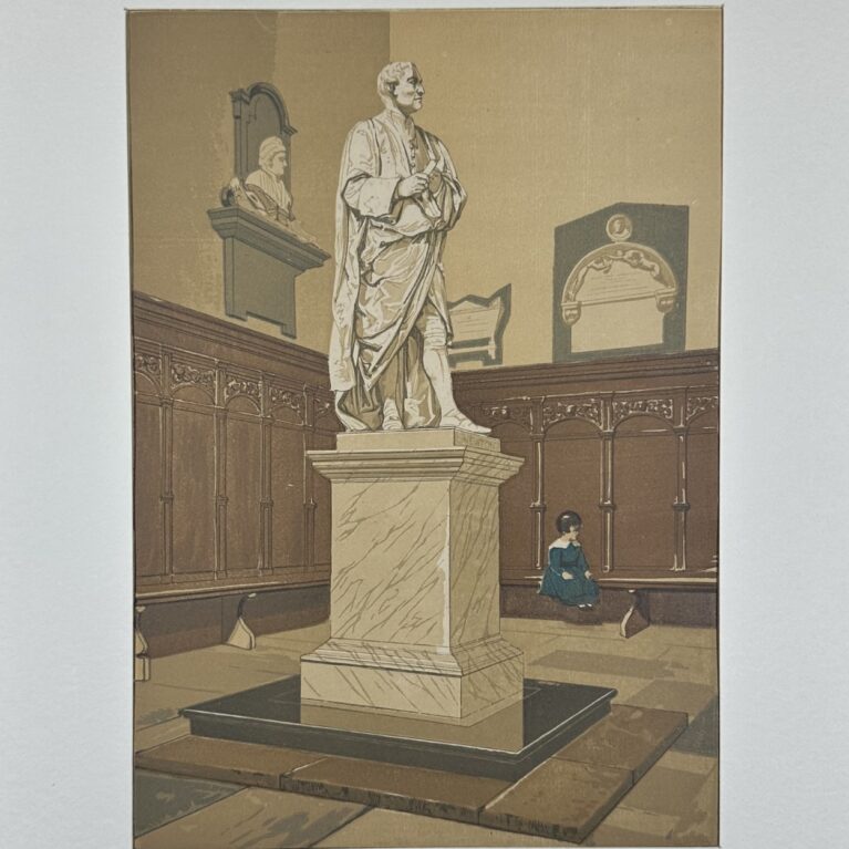 STATUE OF SIR ISAAC NEWTON AT CAMBRIDGE