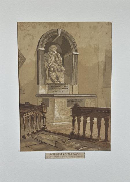 MONUMENT OF LORD BACON." (IN ST. MICHAEL’S CHURCH, NEAR ST. ALBAN’S.)