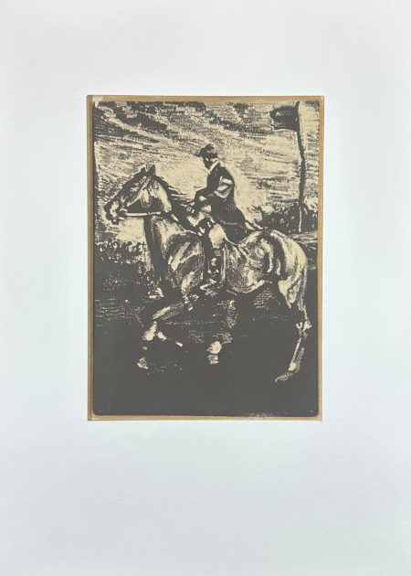 MOUNTED RIDER IN MOTION