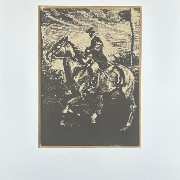 MOUNTED RIDER IN MOTION