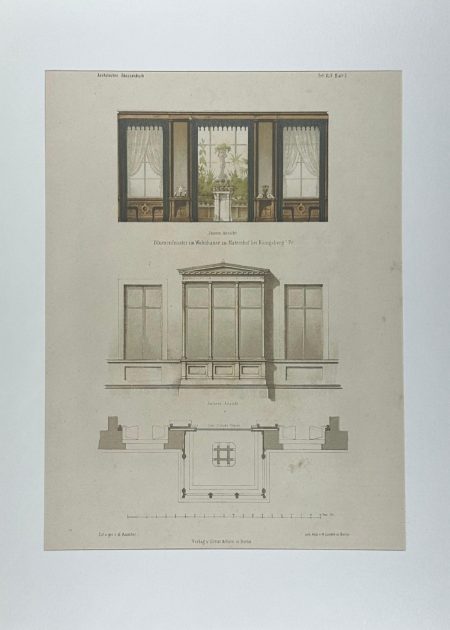 BLUMENFENSTER IM WOHNHAUSE ZU MATERNHOFF BEI KÖNIGSBERG