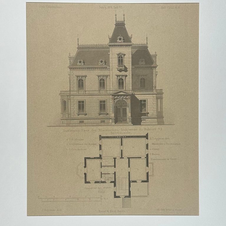 DIREKTOREN-HAUS DER RHEINISCHEN STAHLWERKE ZU RUHRORT