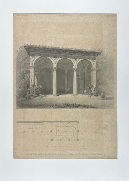 GARTEN-HALLE AUF DEM GRUNDSTÜCK DES GEH. COMMERZ RATH ROB. WARSCHAUER IN CHARLOTTENBURG