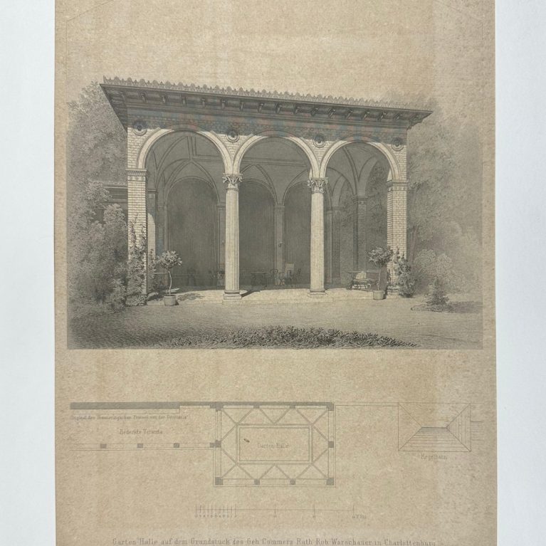 GARTEN-HALLE AUF DEM GRUNDSTÜCK DES GEH. COMMERZ RATH ROB. WARSCHAUER IN CHARLOTTENBURG