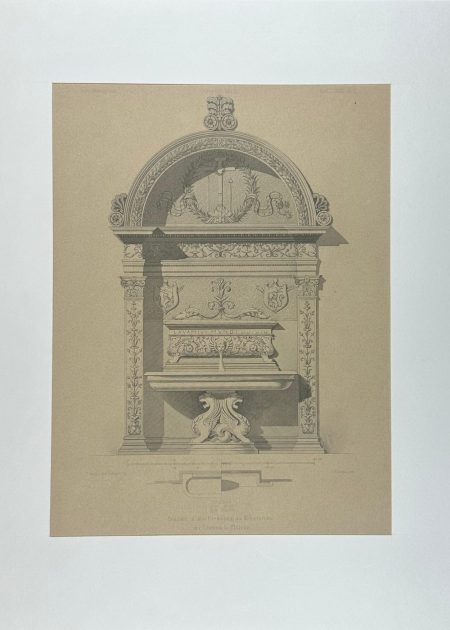 BRUNNEN IN DEM KREUZGANG AM REFEKTORIUM DER CERTOSA BEI FLORENZ