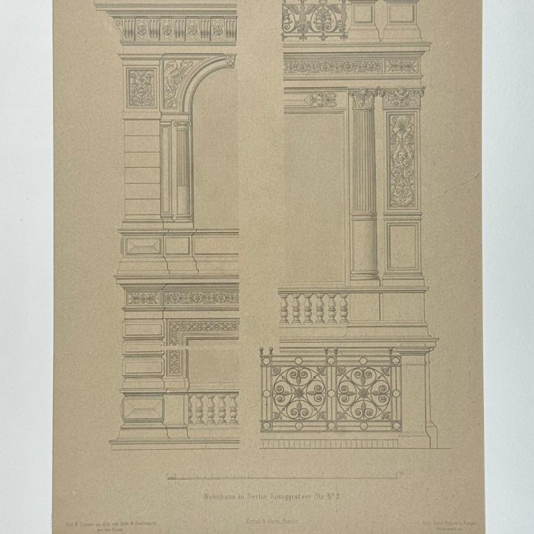 WOHNHAUS IN BERLIN, KÖNIGGRÄTZER STR. NO. 2 – ARCHITECTURAL DETAILS