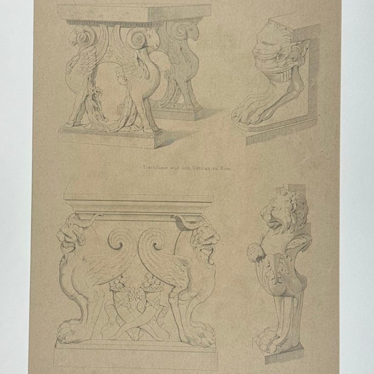 TISCHFUSSE AUS DEM VATICAN ZU ROM