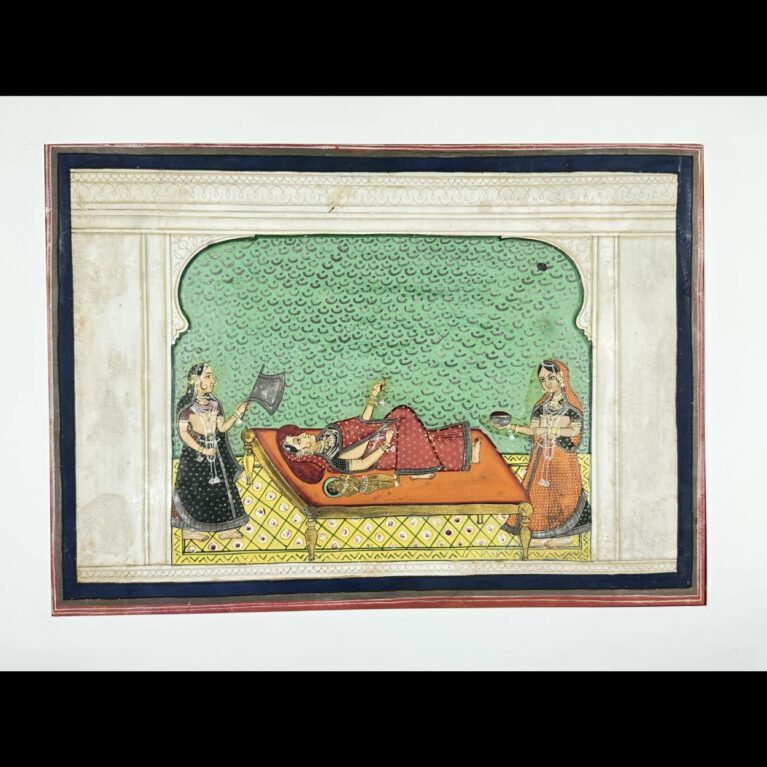 YASHODHA AND KRISHNA WITH ATTENDANTS (BIRTH OF KRISHNA)