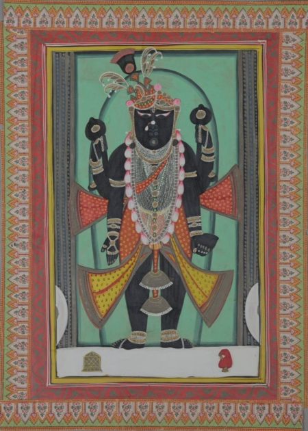 SHRINATHAJEE IN TEMPLE PAVILION