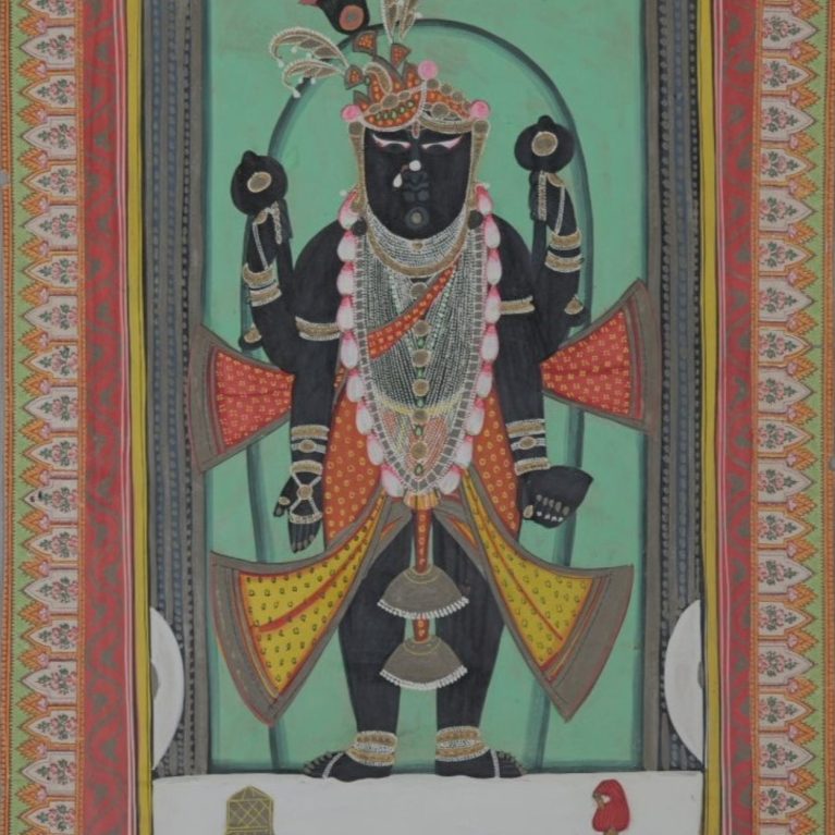 SHRINATHAJEE IN TEMPLE PAVILION