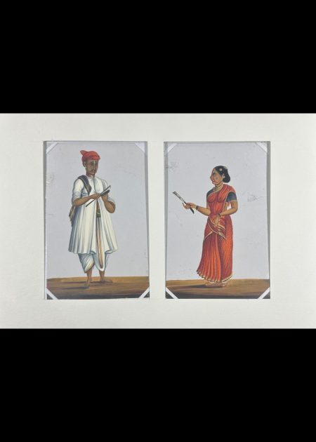 TRADITIONAL INDIAN FIGURES (MICA PAINTING)
