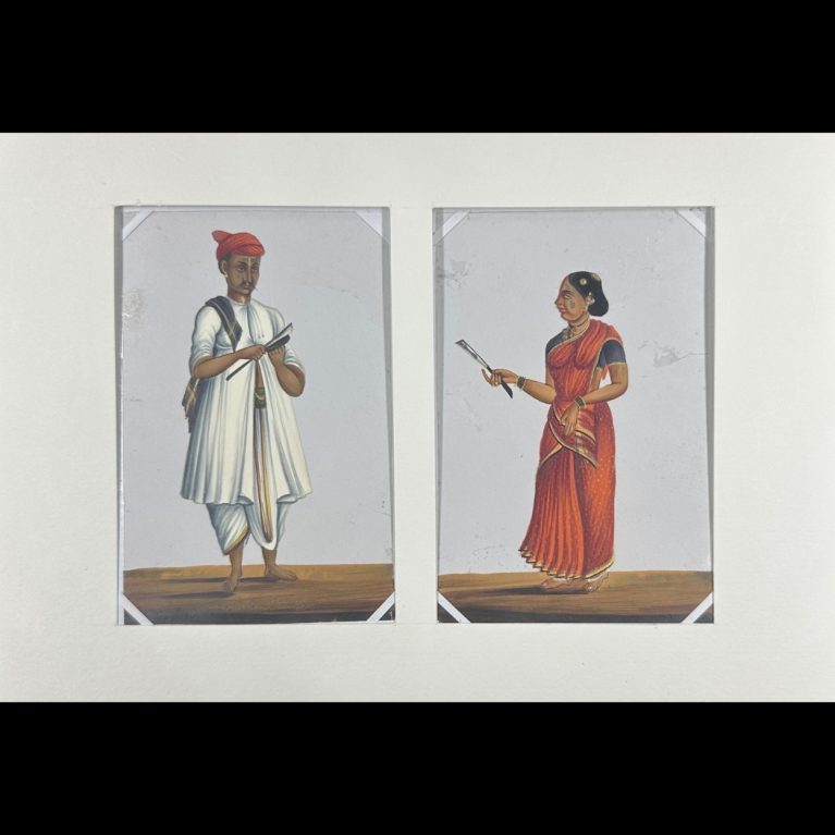 TRADITIONAL INDIAN FIGURES (MICA PAINTING)