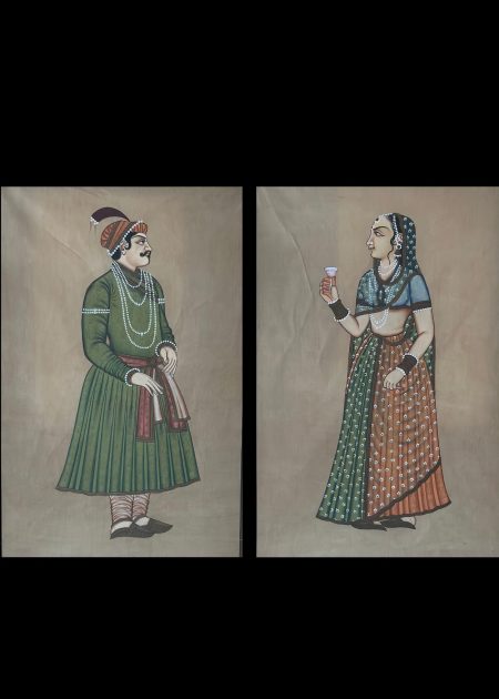 ROYAL COUPLE OF RAJASTHAN – A TRADITIONAL PORTRAIT PAIR
