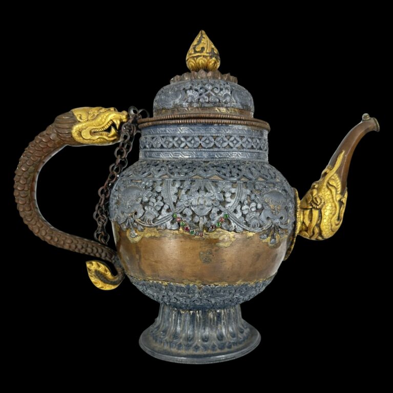 SILVER RITUAL TEAPOT NEPAL