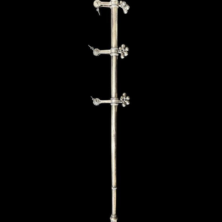 SILVER HAND FAN HANDLE