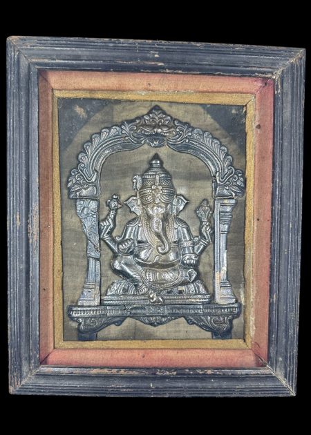 SILVER REPOUSSE WOODEN FRAME